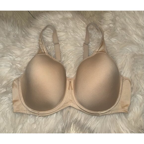 Wacoal 853192 Basic Beauty Contour T Shirt Bra Underwire Womens 38D Beige - Picture 2 of 6